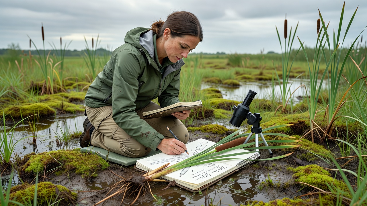 Tracing Wetland Plant Identification Through Hand-Sketching Methods in Field Research